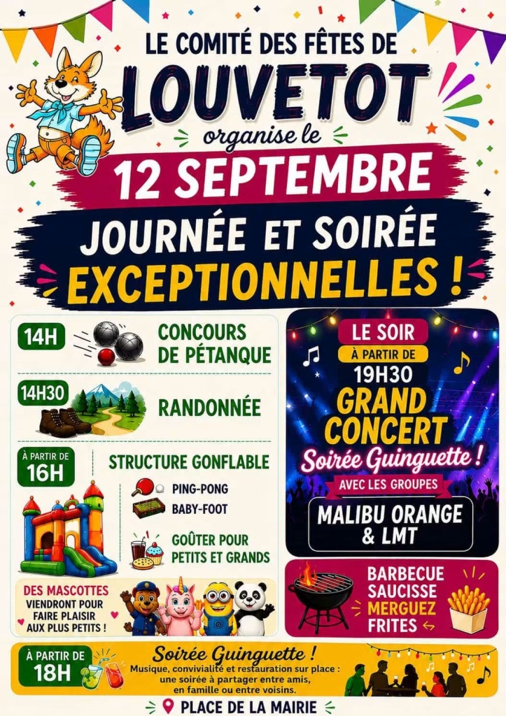 Soirée Ginguette le samedi 12/09/2026