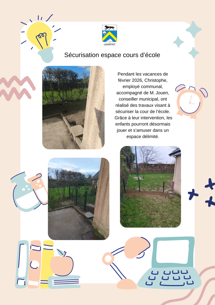 Sécurisation cours d'école