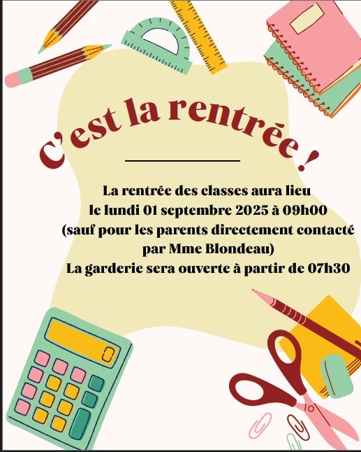 Rentrée Scolaire